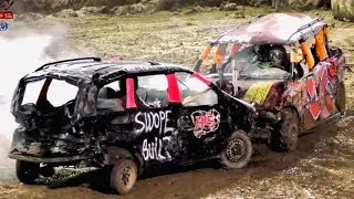 Fast Paced Mini Vans Demolition Derby Dunbar Pa Fayette County Fairgrounds 2025