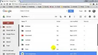 How to arrange files in grid view in Google drive