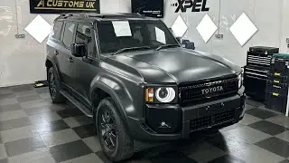 2024 Land cruiser wrapped in wet look satin black