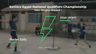 Speedball | Nader Safa vs Alaa Imam | Full Match | 2024 Egypt National Qualifiers Seniors Round 1