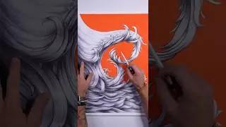 #bitcoin #art #drawing #ballpointpendrawing #bitcoinart #wave #thegreatwave #bitcoinart #pendrawing
