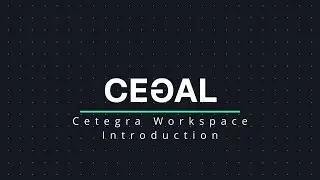 Cetegra - Introduction to basic features in Workspace