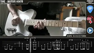 Mateus Asato - Time Tab - Guitar Lesson Tutorial - How to Play