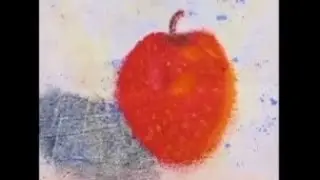 رسم تفاحه لايف بستخدام الباستيل 🍎 | 2026