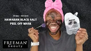 Freeman Beauty Hawaiian Black Salt Peel Off Mask [DEMO AND REVIEW] | Mila B