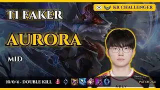 T1 Faker | Aurora MID vs Taliyah | Patch 26.1 | 2026-01-12 | LoL Replay
