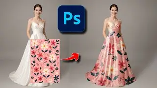 How to Make Realistic Dress Mockups in Photoshop | Pattern to Fabric Transformation! gfxom