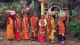 पूरे गाँव  ने चढाई नैनांग #jaimatadi🙏🙏