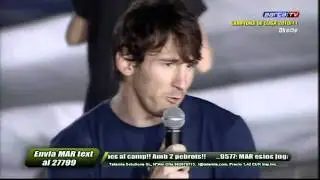 Lionel Messi - FC Barcelona Celebration of La Liga 2010 - 2011 in the Camp Nou