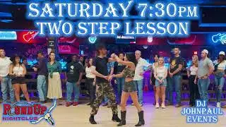 Two Step 🦸🏻&zwj;♀️ Pop, Cutoff Whip, Double Turn🦸🏻&zwj;♀️ Lesson by DJ JohnPaul at Round Up