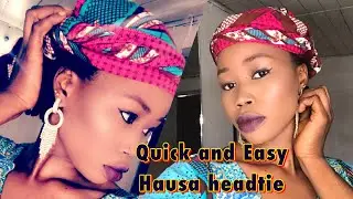 Quick and Easy tutorial of Hausa scarf style|Easy peasy | PART 2