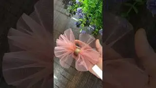 DIY net hair bow ||