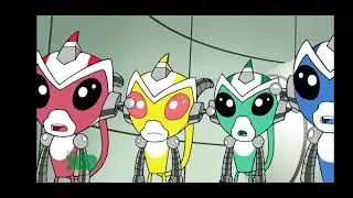 Super Robot monkey team hyperforce go Antarui masters Antarui Chiro Spaceship planet green