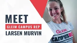 Meet Gleim Campus Rep Larsen Murvin