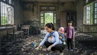 The journey of a strong single mother renovating an abandoned old house: building home for her child