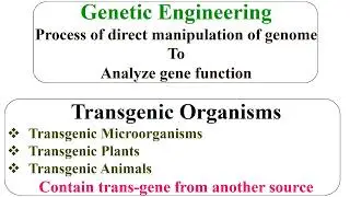 Genetic Engineering and Genomics and Proteomics Definition