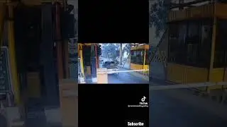 Toll plaza Accident