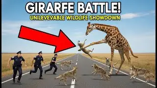 Wolves Attack Giraffe in Jungle | Brave Rescue Team Saves Giraffe | Animal Rescue Story