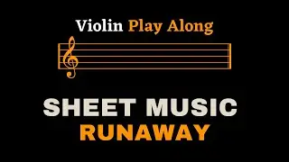 Aurora - Runaway | Violin Play Along (Sheet Music/Score)