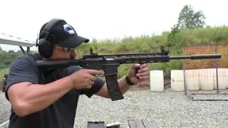 Smith and Wesson M&P 15-22 abused and suppressed