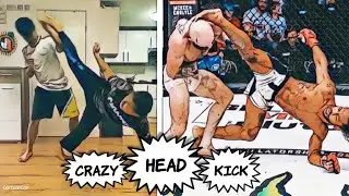 Crazy Head Kick From Below #bellator285