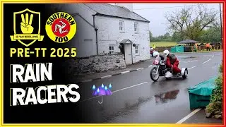 ДОЖДЕВЫЕ ГОНЩИКИ ☔️ Адам Поуп и Джон Кристофер поскальзываются и скользят на гонках PreTT Classic...