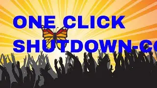 How to Shutdown Computer,How to shutdown computer one click