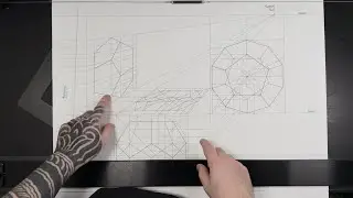 Dodecahedron one point perspective | Part 5 | Views projection