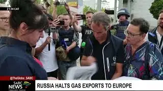 Russia halts gas export to Europe