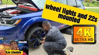 wheel lights and 22 inch rims mounted on my custom dodge journey
