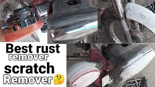 Best rust remover and scratch remover all nickel chrome parts chaak metti || Special bike repair