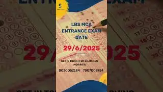 Semicolon Academic  : LBS MCA Entrance 2025 Exam Date Out! 📅 #Shorts #education  #course