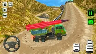 Rocket Truck Drive - Offroad Army Transport Simulator #3 - Android Gameplay