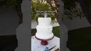POV: You get married and I bring the cake 🍰 #cake #weddingcake