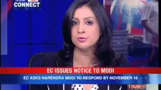 Election Commission issues notice to Narendra Modi