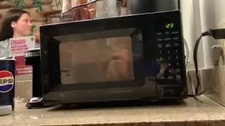 GE turntable microwave oven