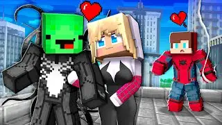 NEW SPIDER GIRL Fell in Love with Venom Mikey&hellip; JJ Spiderman Is Sad in Minecraft - Maizen