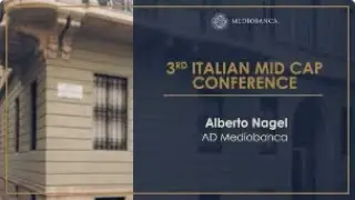 3rd Mediobanca Italian Mid Cap Conference - Discorso di apertura Alberto Nagel