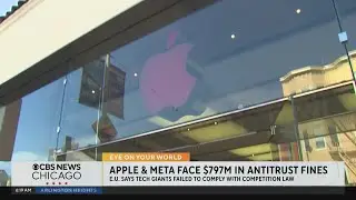 Apple, Meta hit with $800 million in antitrust fines by European Union