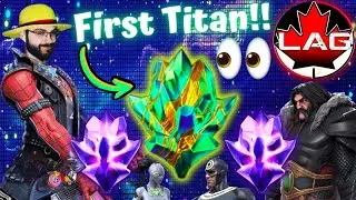 BIG PULL!! LagSpiker's First Ever Titan Crystal Opening! Double 7-Star Basics! Free to Play! - MCOC