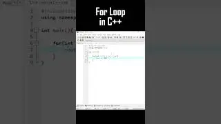 🔄 Get the hang of loops in C++! Learn how to use the for loop to make your code more efficient.