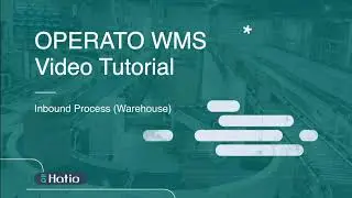 Operato WMS Tutorial - Putaway ( Warehouse )