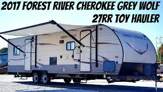 2017 Forest River Cherokee Grey Wolf 27RR Travel Trailer Toy Hauler from Porter's RV Sales - $21,900