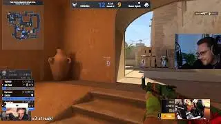 Донк делает клатч 1v5 в решающем раунде на мажоре. donk ace vs Heroic