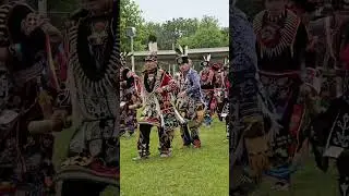Woodland dancers at the Prairie Band Potawatomi Powwow 2025 #medicine #dance #powwow #kansas