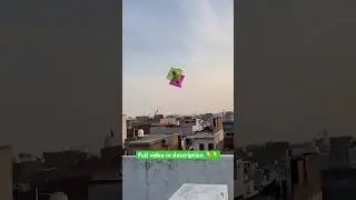 Double Kite Flying + Making ! How to make double Kite ! Easy making #shorts