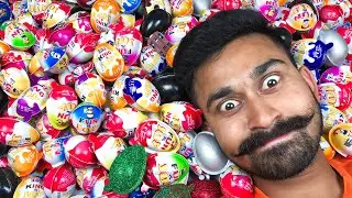 Surprise Egg Toys Opening - A Lot Of Kinder Joy Chocolate ASMR #candy #surpriseeggs