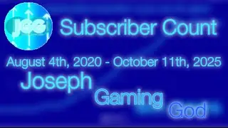 Subscriber Count of Joseph Gaming God 2020-2025