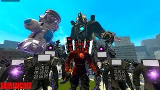 UPGRADED SPEAKERMAN TITAN AND TRI TITAN VS ALL SKIBIDI TOILET BOSSES in Garry's Mod !