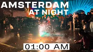 Craziest night of Amsterdam! | walking in Amsterdam in the New Year's eve 2024 🎆